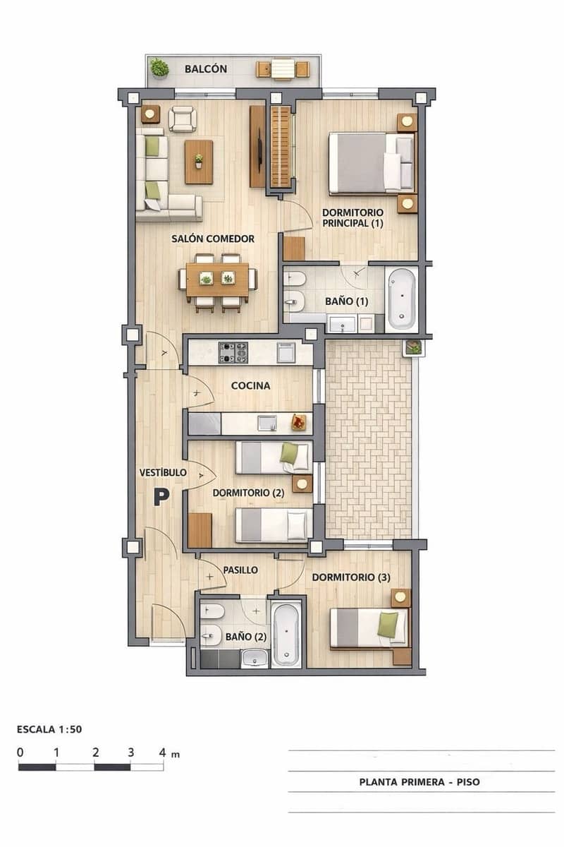 3 soveværelse Lejlighed til salg i Camas - € 210.000 (Ref: 9999437)