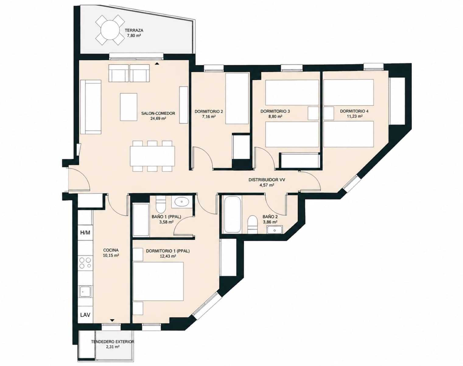 4 bedroom Apartment for sale in Denia with pool garage - € 428,000 (Ref: 10019676)