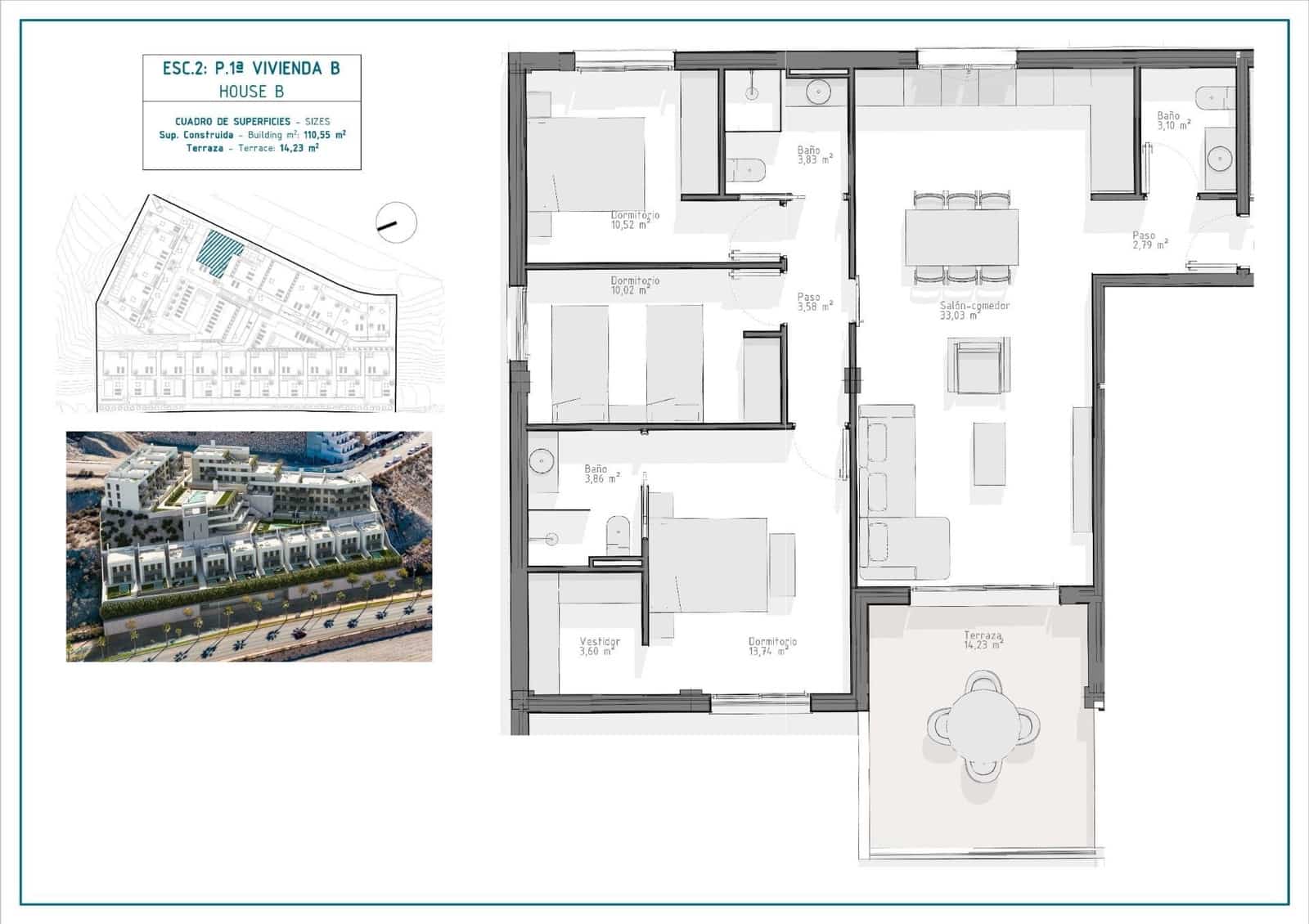3 bedroom Apartment for sale in Aguilas with pool - € 288,000 (Ref: 9883471)