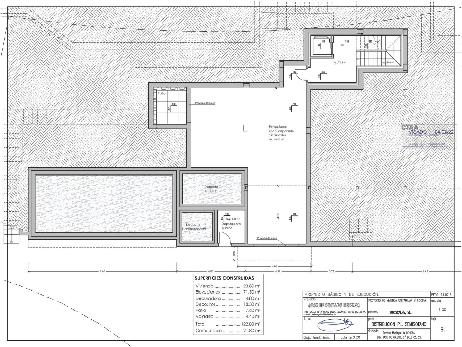 Chalet de 4 habitaciones en Benissa en venta con piscina - 2.450.000 € (Ref: 9885250)