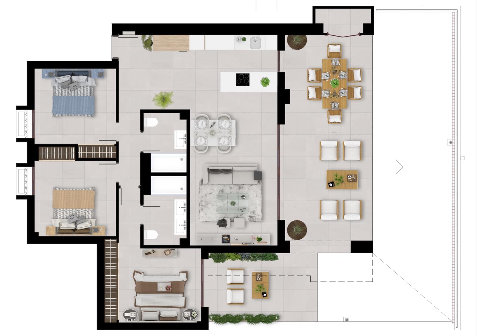 2 quarto Apartamento para venda em Istan com piscina garagem - 460 000 € (Ref: 9829781)