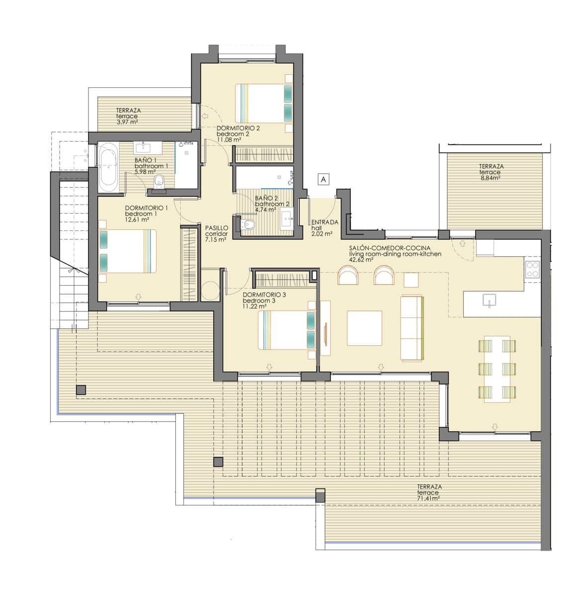 3 sypialnia Penthouse na sprzedaż w Estepona z basenem garażem - 725 000 € (Ref: 9829829)