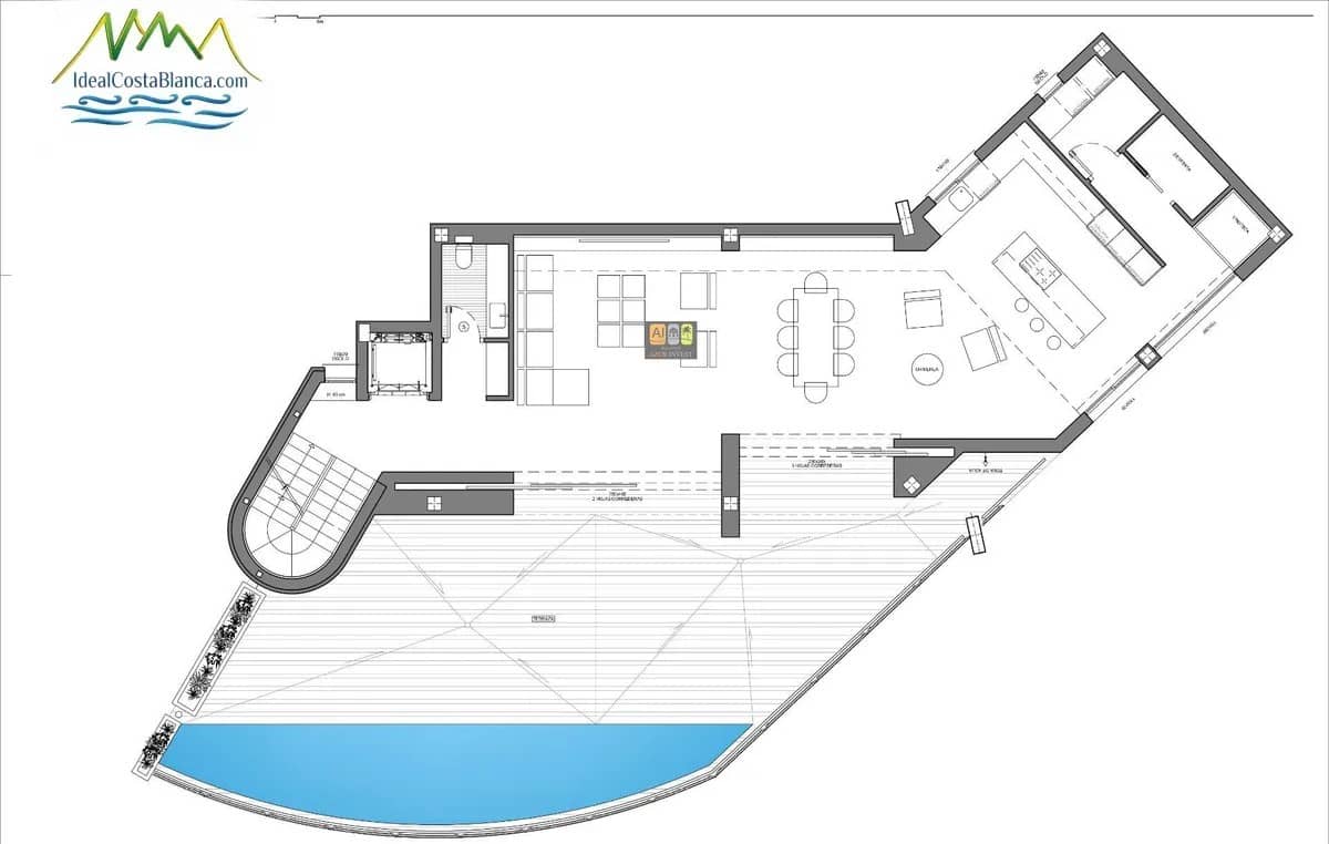 4 makuuhuone Huvila myytävänä paikassa Altea mukana uima-altaan 
autotalli - 2 138 000 € (Ref: 9847974)
