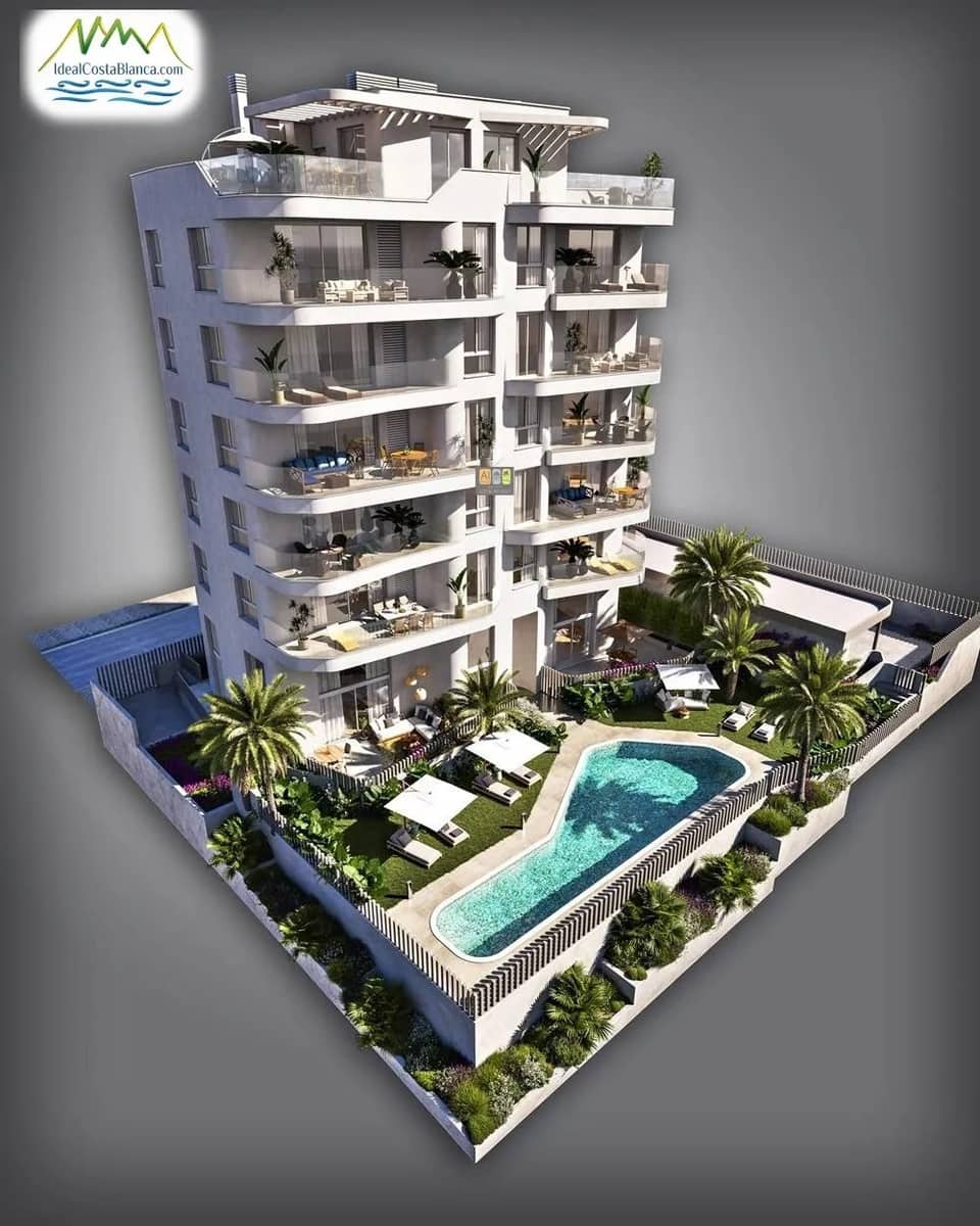 2 slaapkamer Appartement te koop in La Villajoyosa / Vila Joiosa met zwembad garage - € 375.000 (Ref: 9847985)
