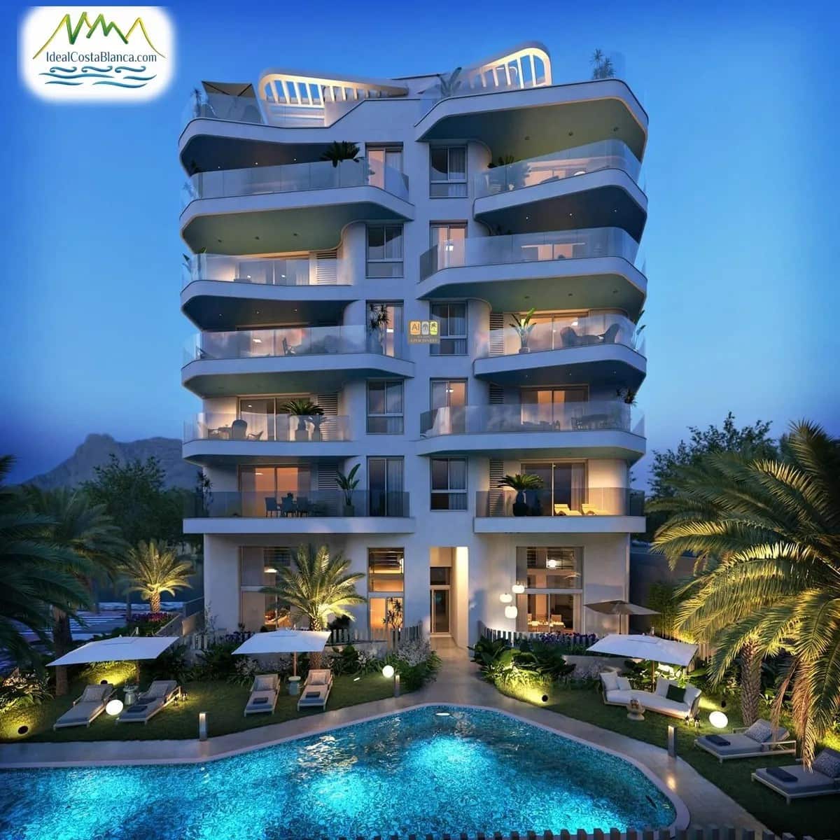 2 slaapkamer Appartement te koop in La Villajoyosa / Vila Joiosa met zwembad garage - € 375.000 (Ref: 9847985)