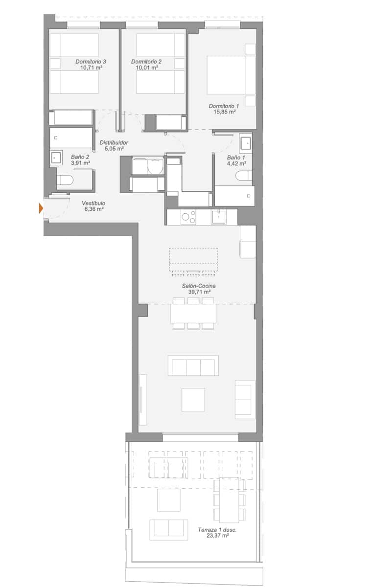 3 camera da letto Appartamento in vendita in Estepona con piscina garage - 453.000 € (Rif: 10097943)