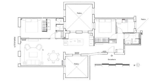 Piso de 3 habitaciones en Almagro, Madrid ciudad en venta - 1.395.000 € (Ref: 9879228)