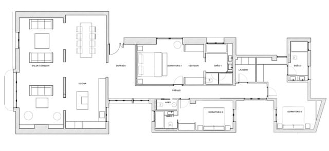 3 Zimmer Apartment zu verkaufen in Almagro, Madrid Stadt - 3.900.000 € (Ref: 9879844)
