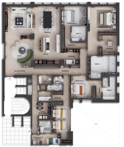 5 bedroom Apartment for sale in El Viso, Madrid city with garage - € 5,709,000 (Ref: 9880284)