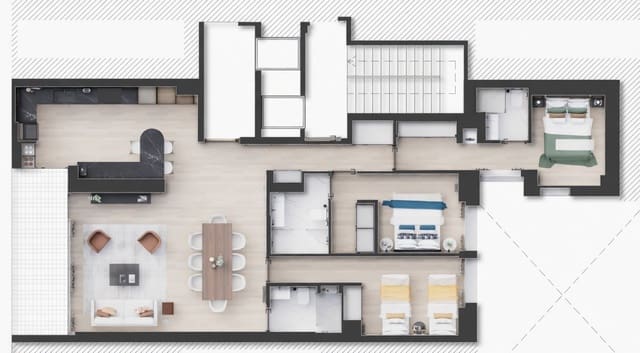 3 chambre Appartement à vendre à Castellana, Madrid ville - 2 089 000 € (Ref: 9882201)