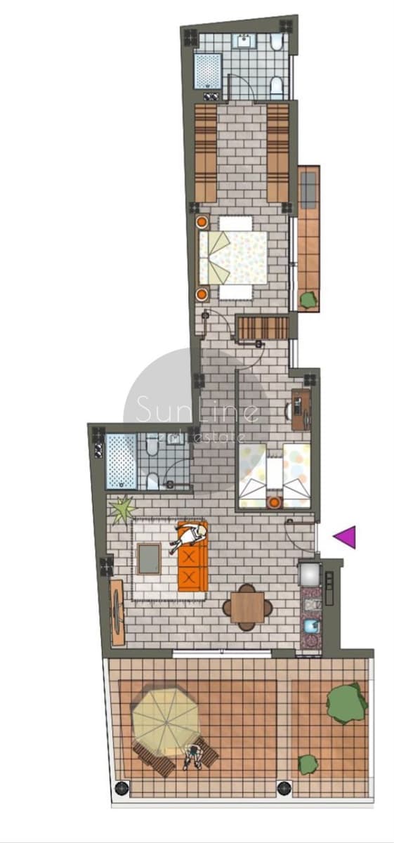 2 quarto Apartamento para arrendar em Valencia cidade - 2 000 € (Ref: 10175312)