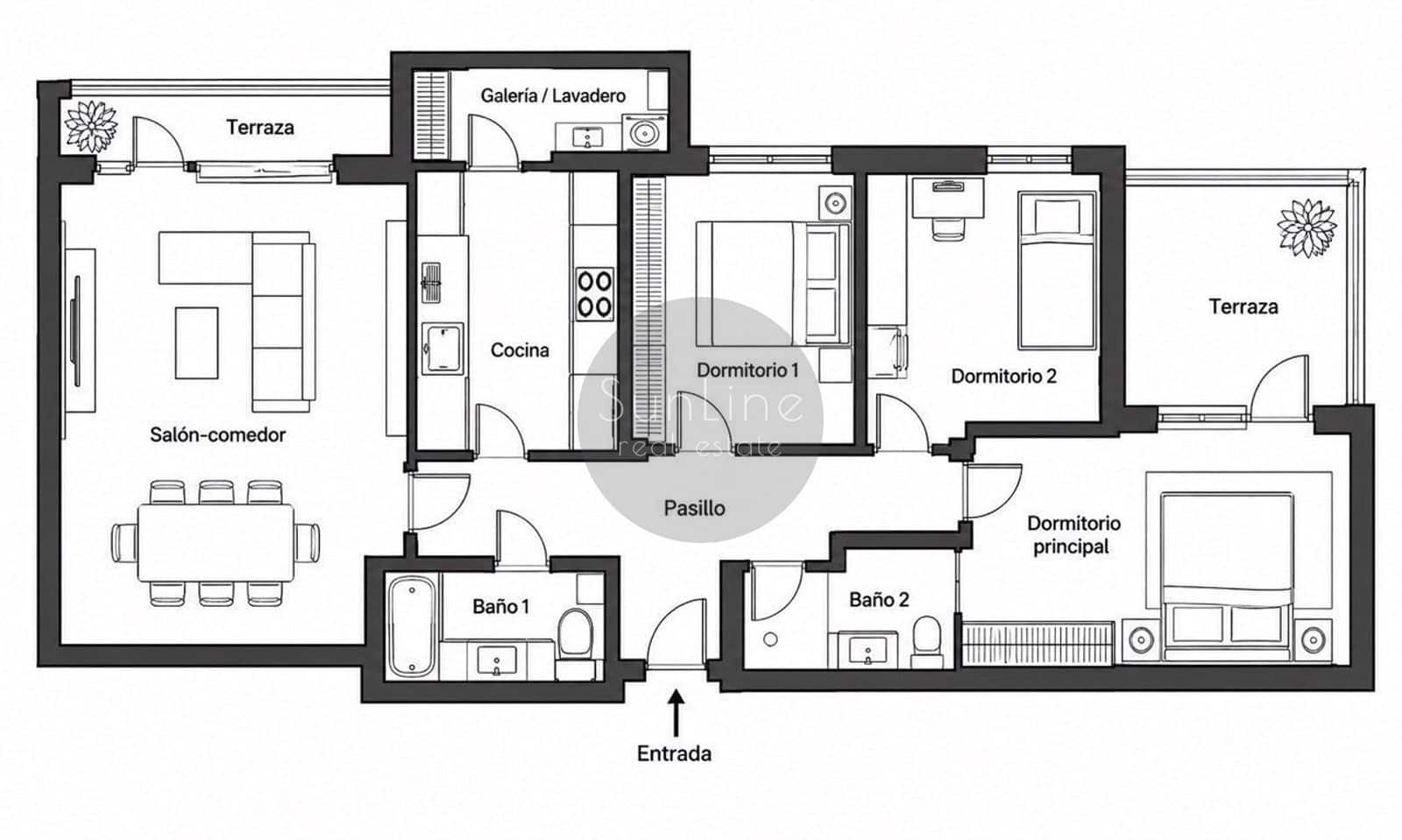 3 soveværelse Lejlighed til salg i Paterna med swimmingpool garage - € 385.000 (Ref: 10175337)