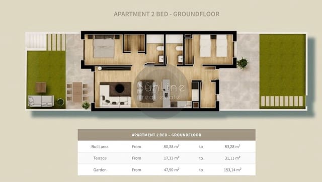 2 soveværelse Lejlighed til salg i Alicante by med swimmingpool garage - € 270.000 (Ref: 10175342)