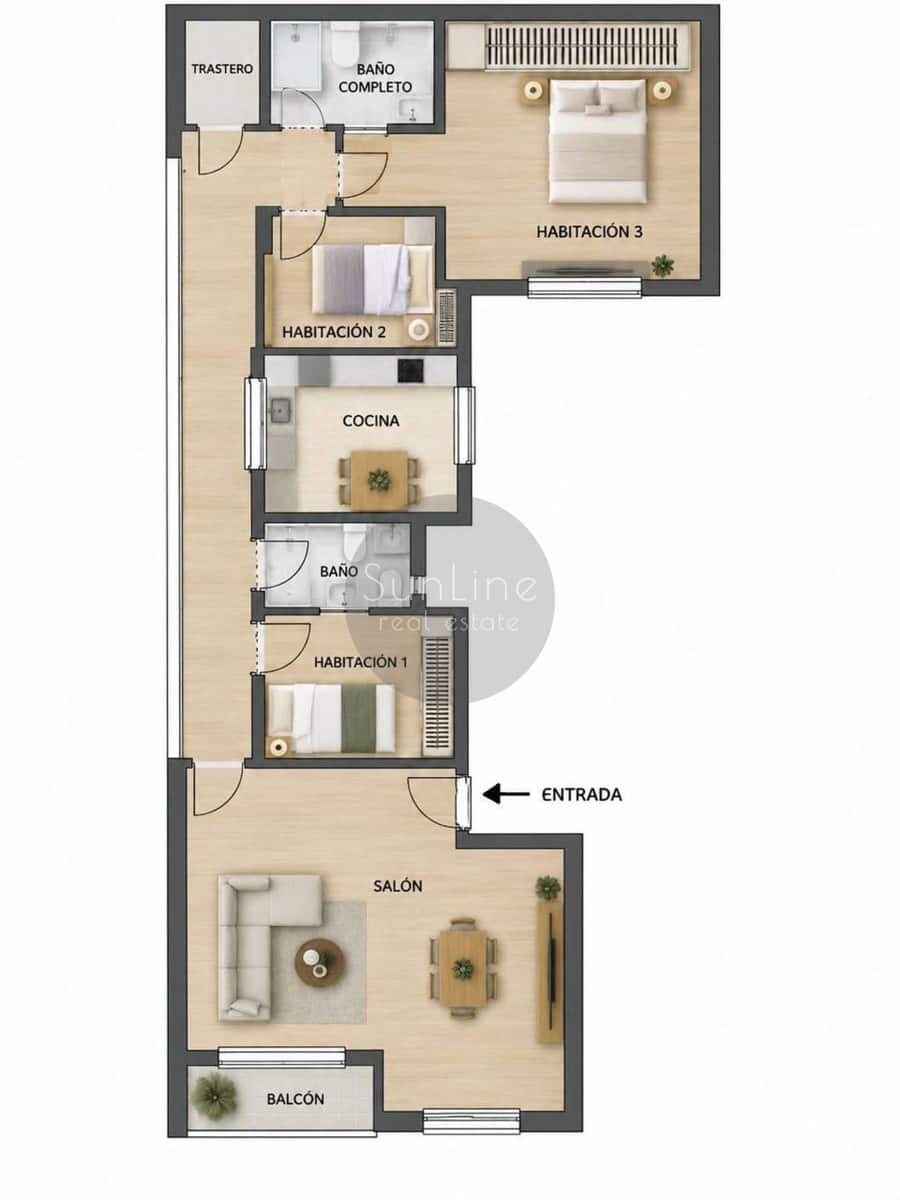 Piso de 3 habitaciones en València ciudad en venta - 440.000 € (Ref: 10175343)