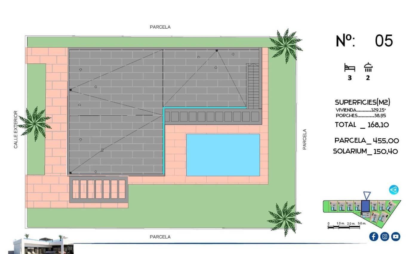3 slaapkamer Villa te koop in Algorfa met zwembad garage - € 670.000 (Ref: 9968410)