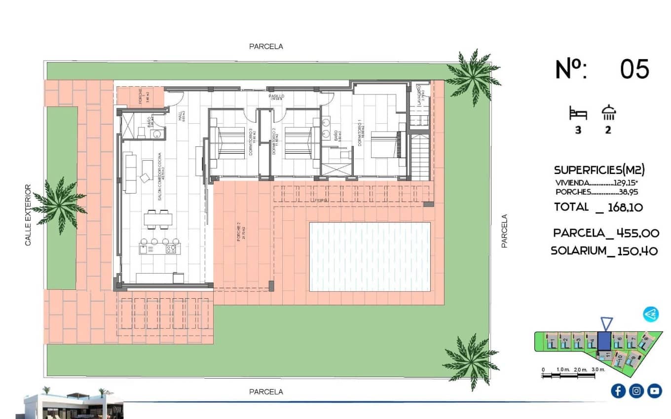 3 slaapkamer Villa te koop in Algorfa met zwembad garage - € 670.000 (Ref: 9968410)