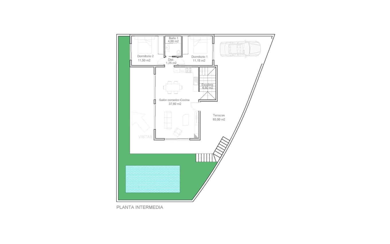 3 soverom Villa til salgs i Ciudad Quesada med svømmebasseng garasje - € 598 000 (Ref: 9968415)