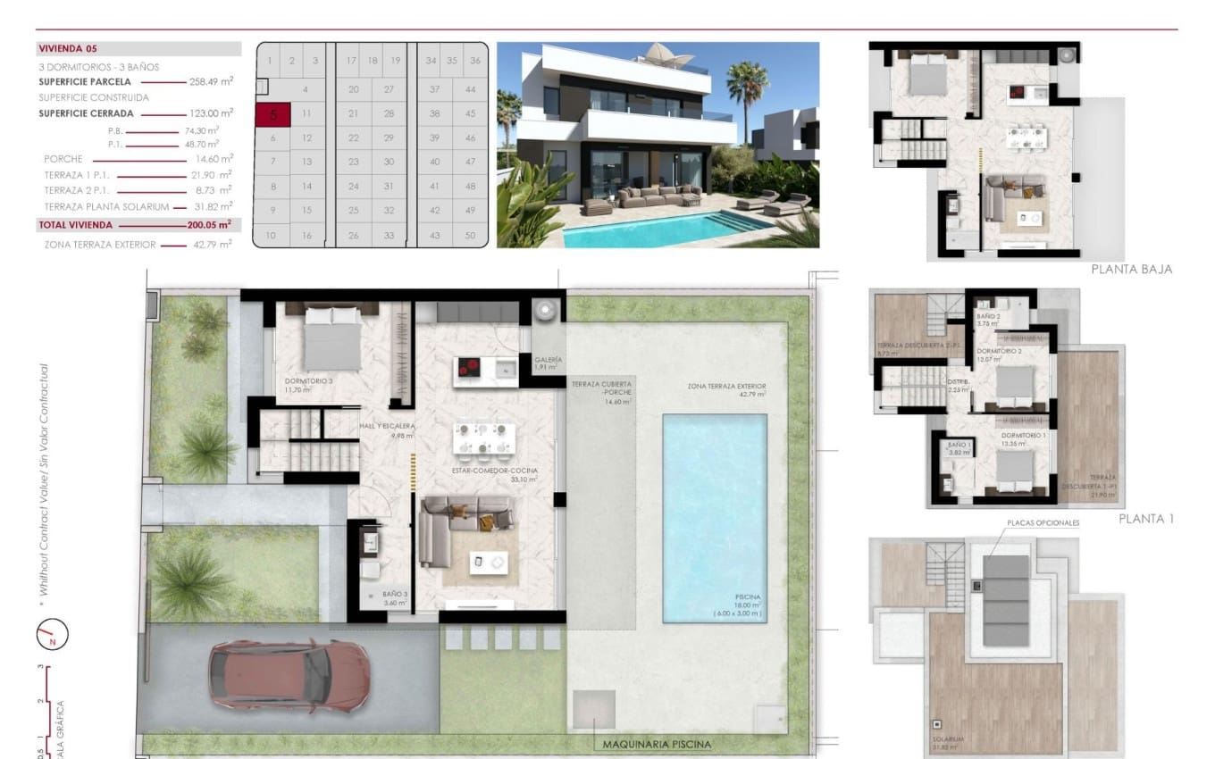 3 soverom Villa til salgs i Ciudad Quesada med svømmebasseng garasje - € 588 000 (Ref: 9968416)