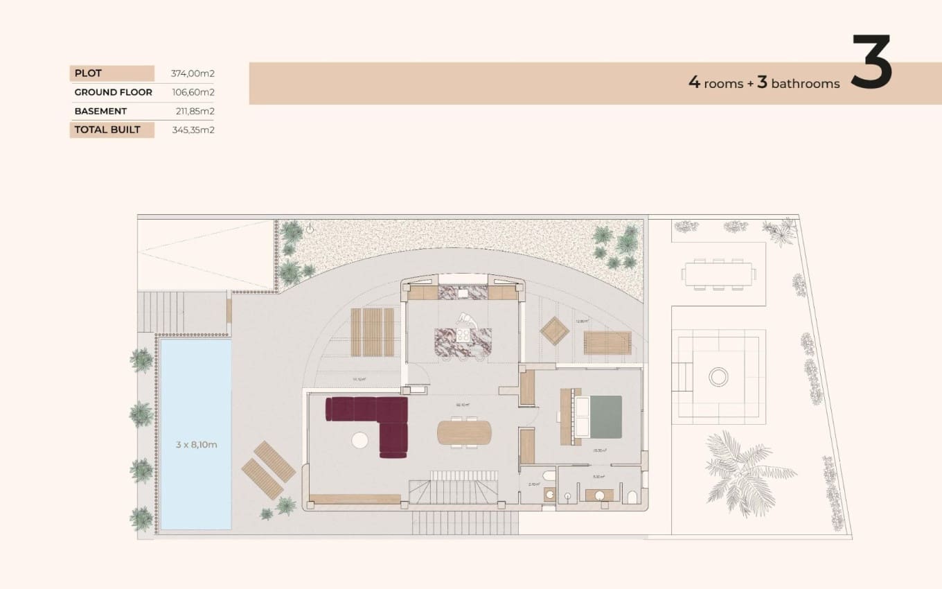 4 sypialnia Willa na sprzedaż w Algorfa z basenem - 840 000 € (Ref: 9968433)