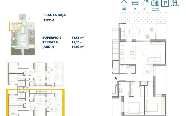 2 quarto Apartamento para venda em San Pedro del Pinatar ciudad, San Pedro del Pinatar com piscina garagem - 282 900 € (Ref: 9968441)