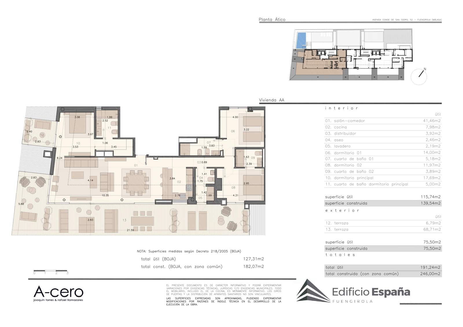 3 soverom Penthouse til salgs i Fuengirola med svømmebasseng garasje - € 1 550 000 (Ref: 9877830)