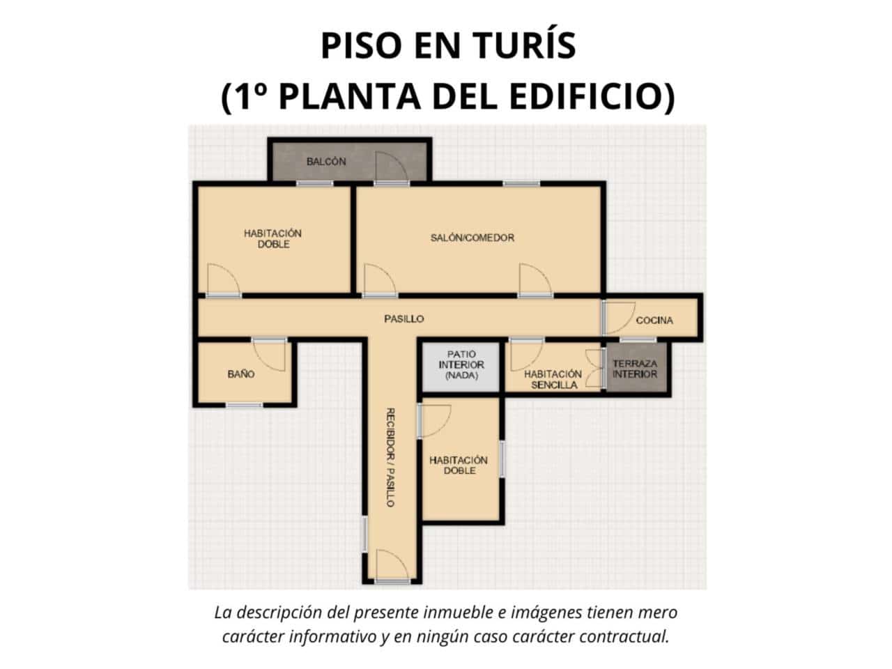 3 soveværelse Lejlighed til salg i Turis - € 99.900 (Ref: 9190492)
