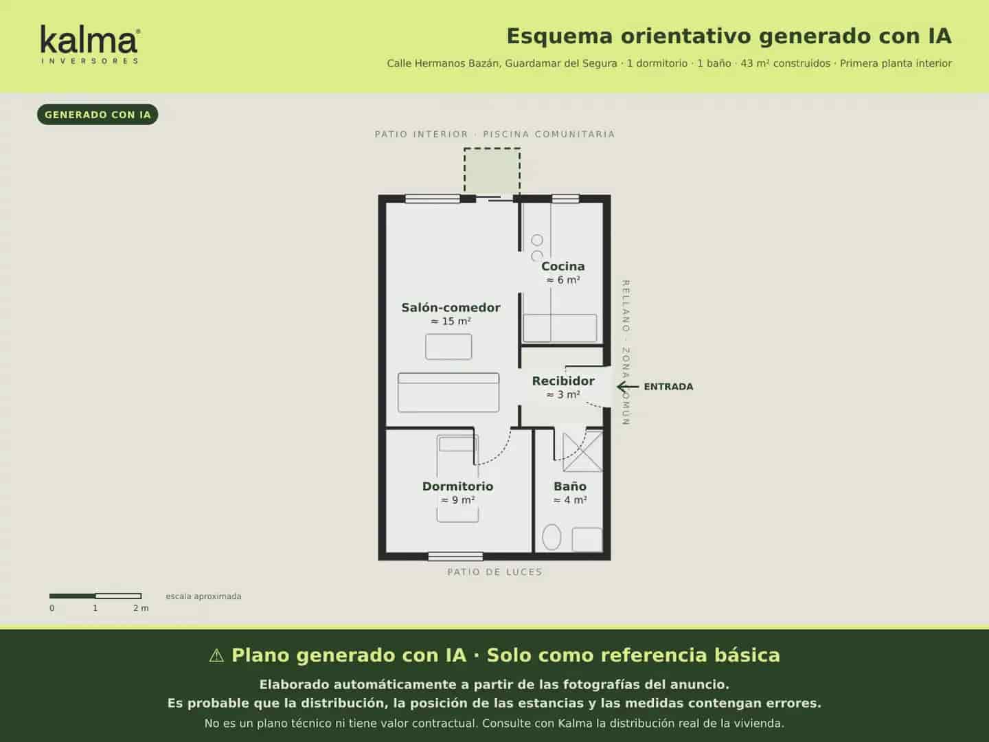 1 chambre Appartement à vendre à Guardamar del Segura avec piscine - 69 449 € (Ref: 10042160)
