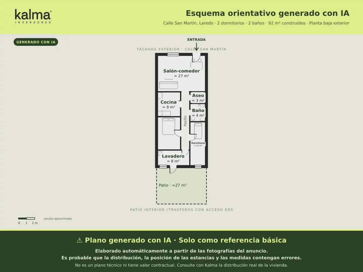 2 slaapkamer Flat te koop in Laredo - € 50.000 (Ref: 10045806)