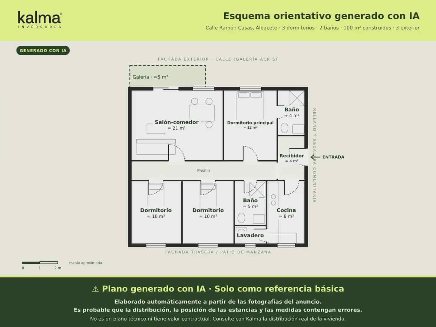 3 sypialnia Mieszkanie na sprzedaż w Miasto Albacete - 127 710 € (Ref: 10062697)