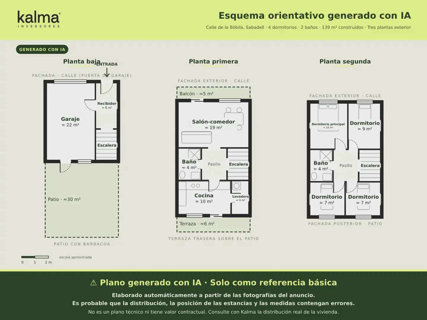 4 bedroom Terraced Villa for sale in Sabadell with garage - € 178,484 (Ref: 10118190)