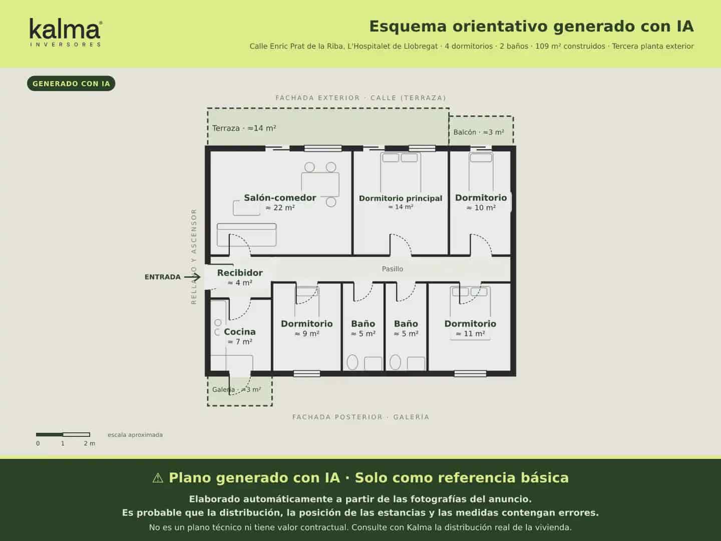 4 makuuhuone Asunto myytävänä paikassa L'Hospitalet de Llobregat mukana 
autotalli - 282 133 € (Ref: 10145231)