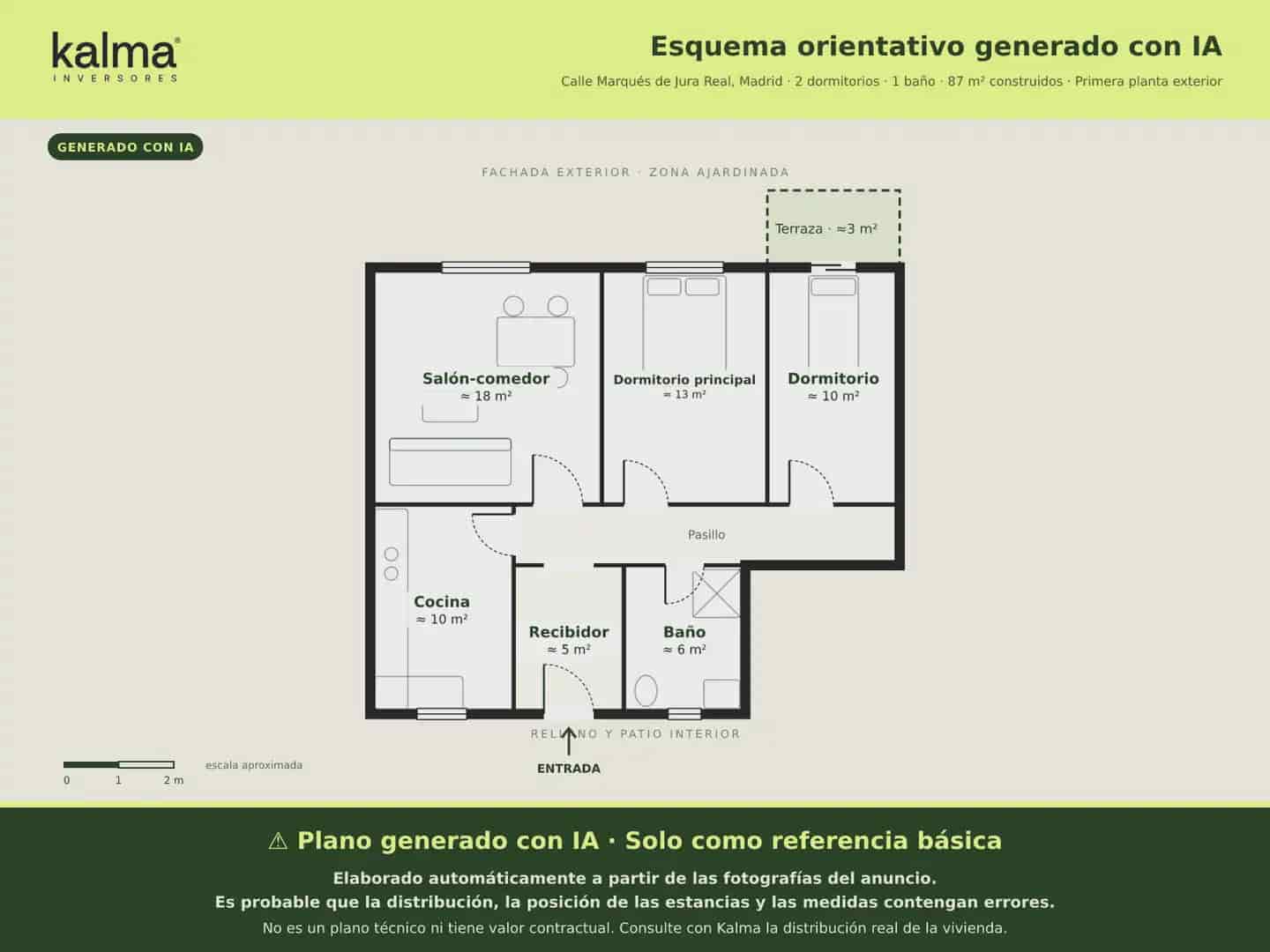 2 soverom Leilighet til salgs i Madrid by - € 257 000 (Ref: 10179550)
