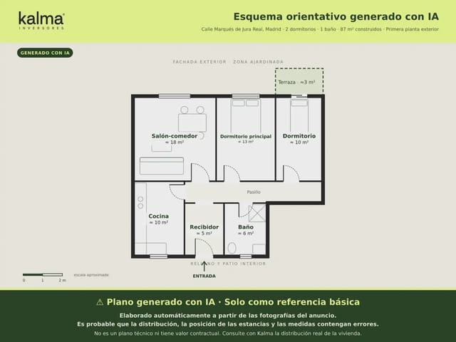 2 soverom Leilighet til salgs i Comillas, Madrid by - € 257 000 (Ref: 10179550)