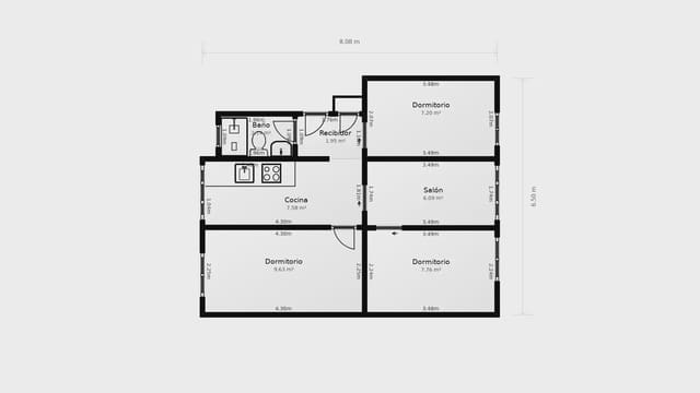 3 bedroom Flat for sale in Gijón - € 90,000 (Ref: 10179551)