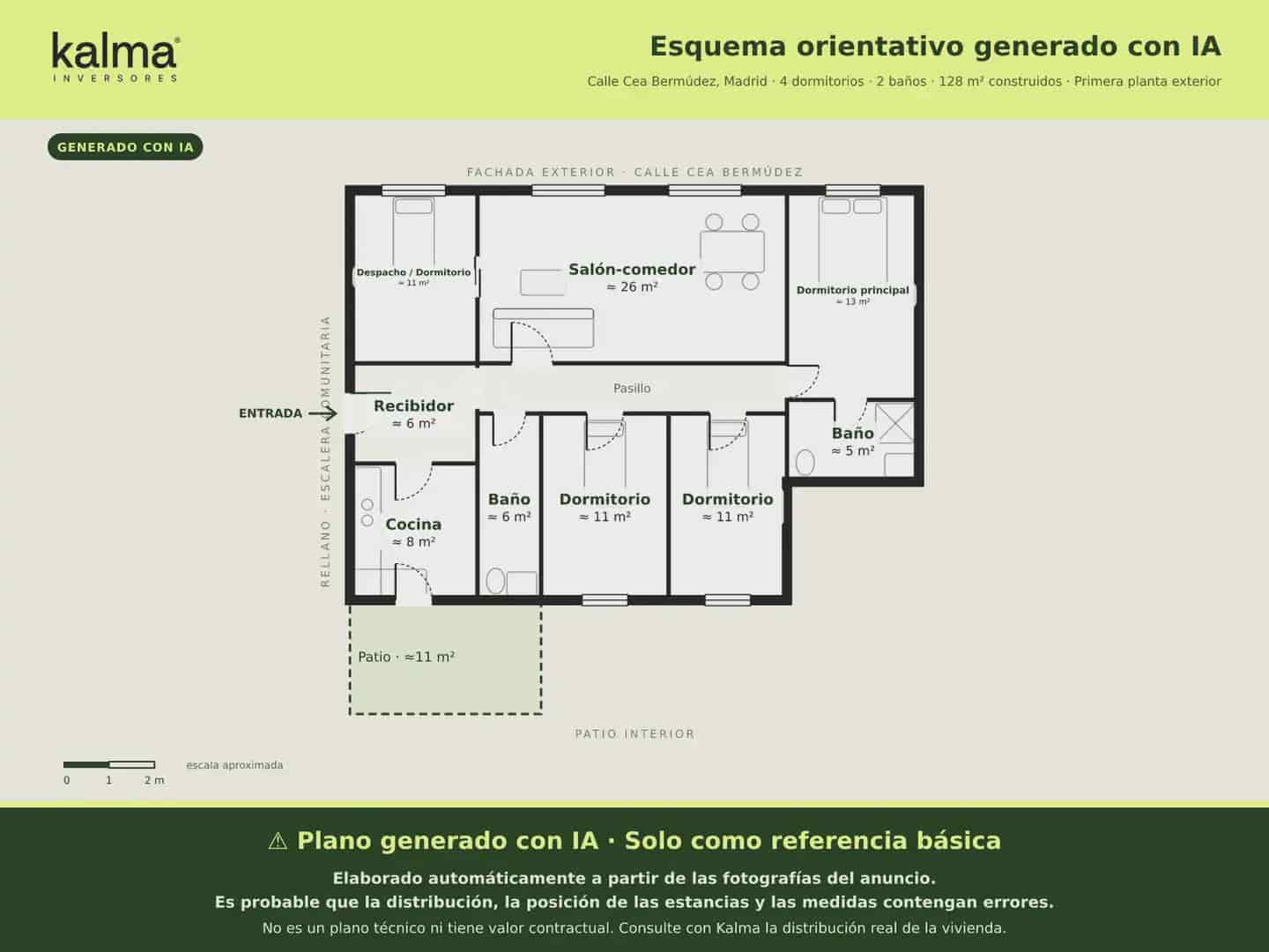 4 soveværelse Lejlighed til salg i Madrid by - € 831.463 (Ref: 10181739)