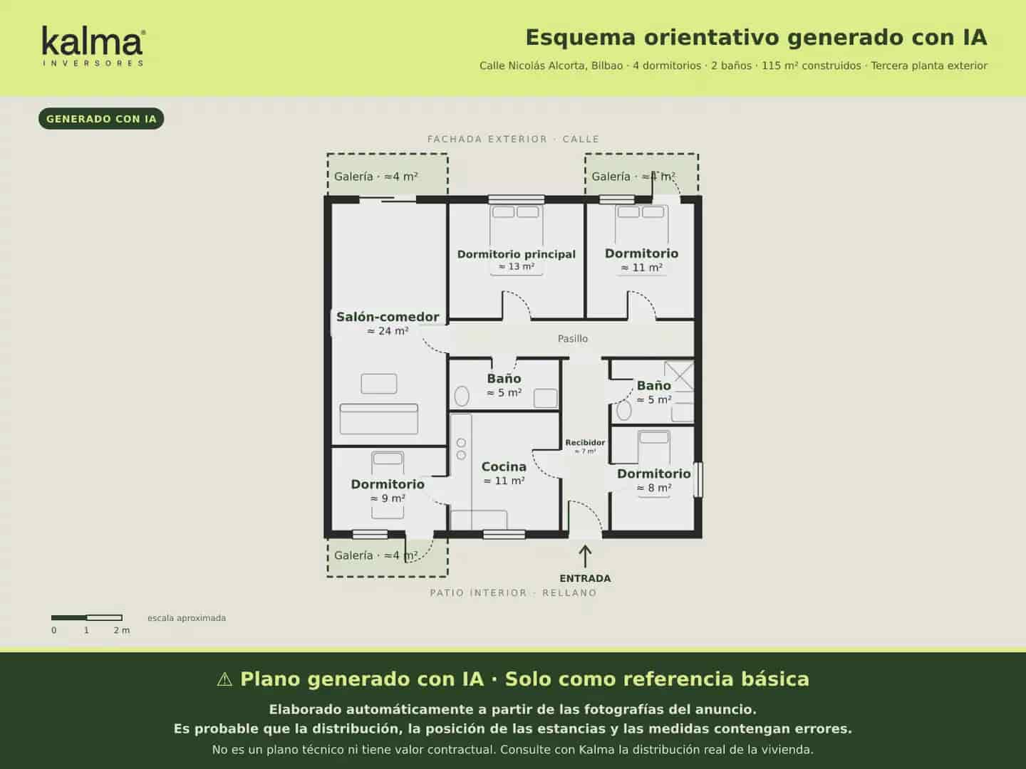 4 bedroom Flat for sale in Bilbao - € 285,356 (Ref: 10183306)