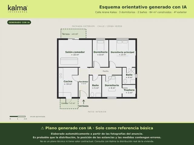 Piso de 3 habitaciones en Bilbao en venta - 161.075 € (Ref: 9981090)