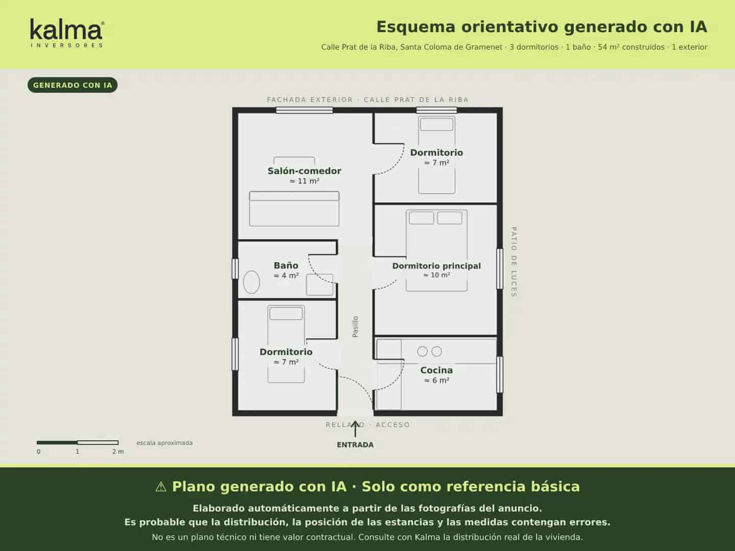 3 bedroom Flat for sale in Santa Coloma de Gramenet - € 99,500 (Ref: 9981097)