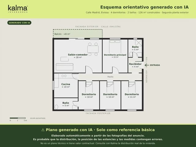 4 soveværelse Lejlighed til salg i Ibiza by - € 645.000 (Ref: 9981101)
