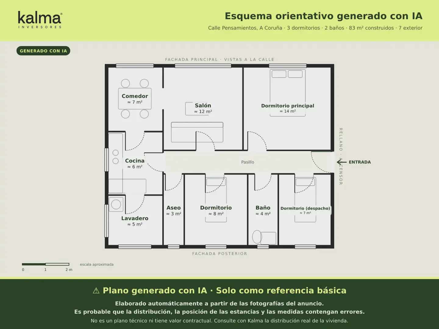 3 soveværelse Lejlighed til salg i A Coruna by - € 28.000 (Ref: 9981103)