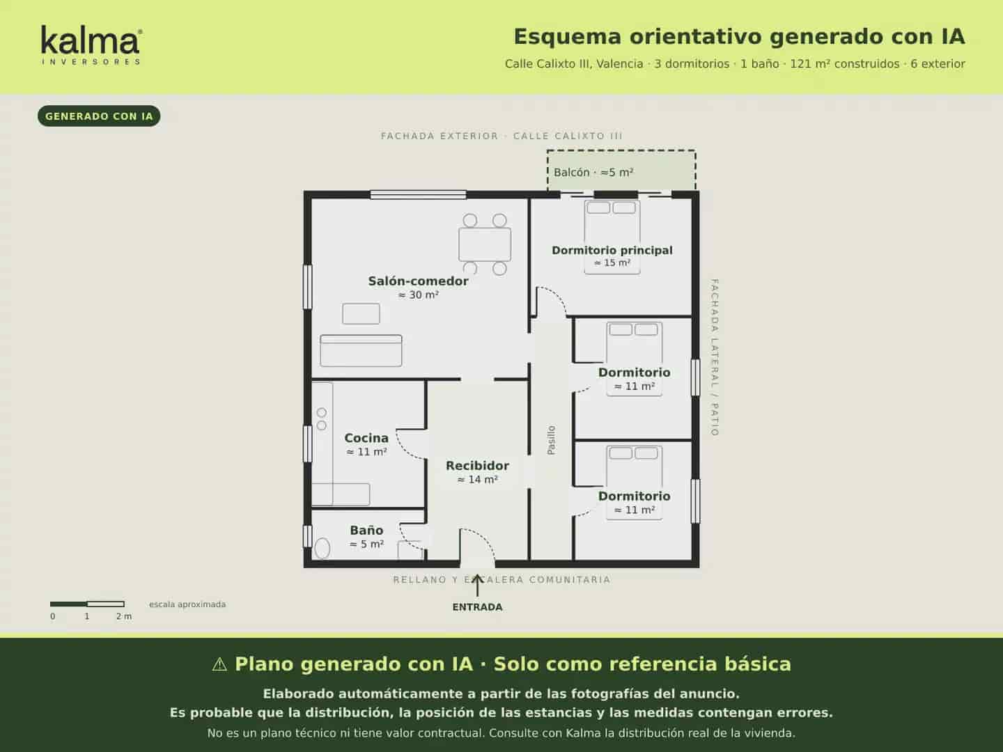 3 soverom Leilighet til salgs i Valencia by - € 312 693 (Ref: 9981105)