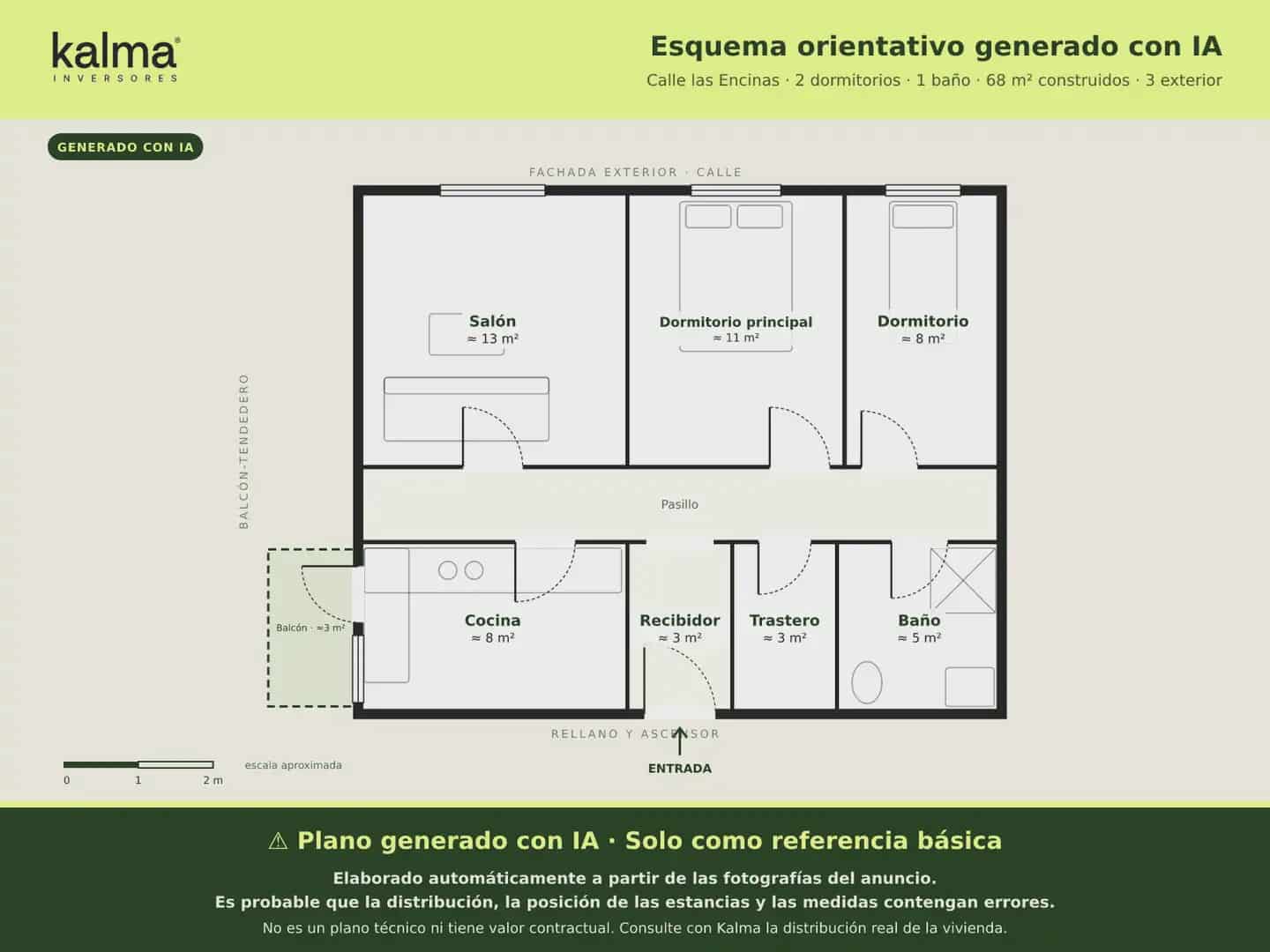 Piso de 2 habitaciones en Miranda de Ebro en venta con garaje - 60.000 € (Ref: 9981116)