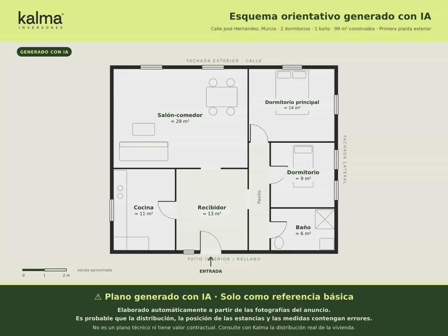 2 Zimmer Wohnung zu verkaufen in Espinardo mit Garage - 99.518 € (Ref: 9981119)
