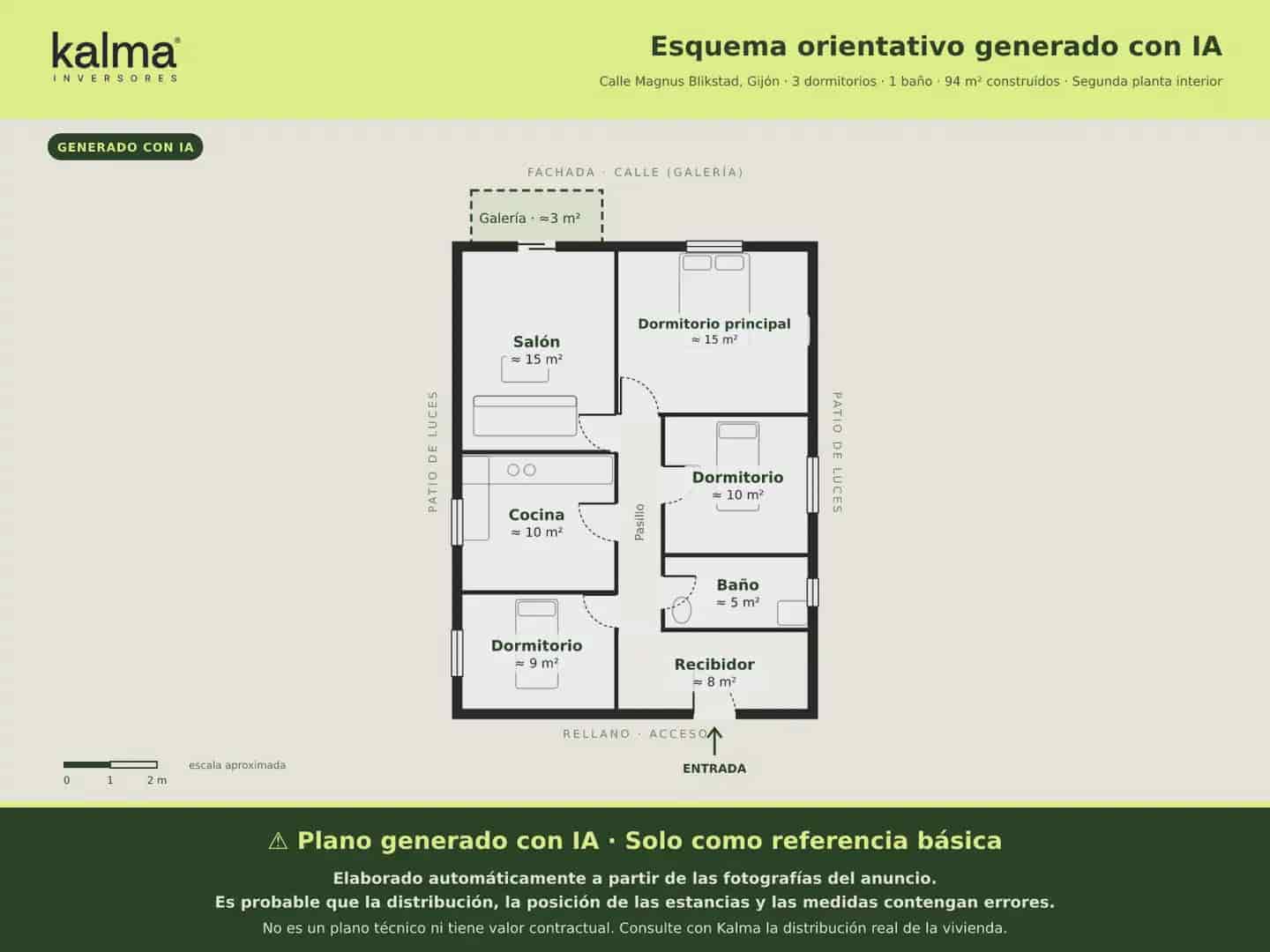 3 Zimmer Wohnung zu verkaufen in Gijon - 126.000 € (Ref: 9981122)