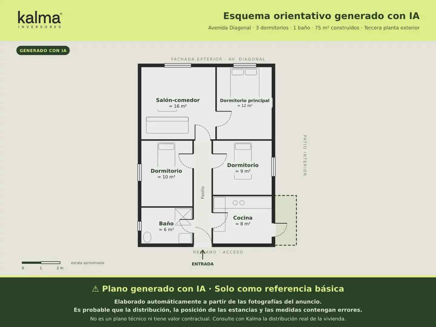 Piso de 3 habitaciones en Barcelona ciudad en venta - 130.274 € (Ref: 9981130)