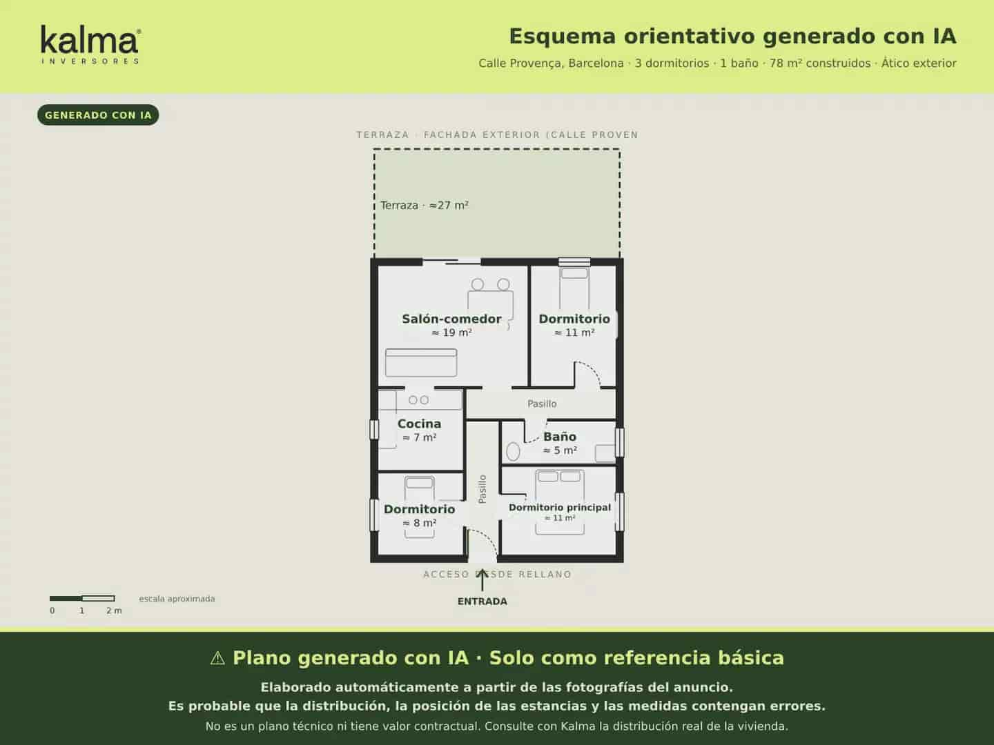 2 soverom Penthouse til salgs i Barcelona by - € 790 000 (Ref: 9981144)