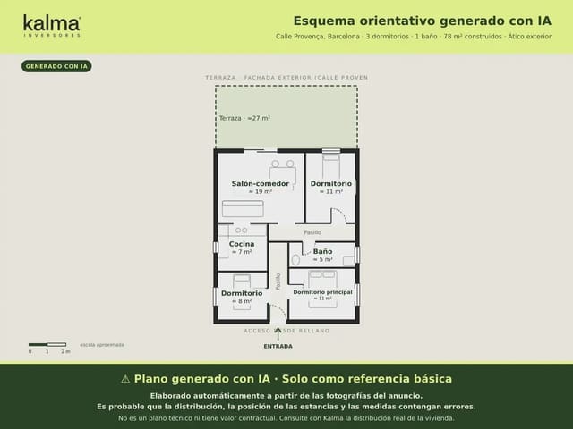 2 camera da letto Attico in vendita in La Dreta de L'Eixample, Barcelona città - 790.000 € (Rif: 9981144)