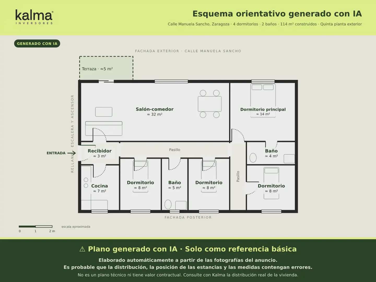 4 soveværelse Lejlighed til salg i Zaragoza by med garage - € 199.850 (Ref: 9981182)