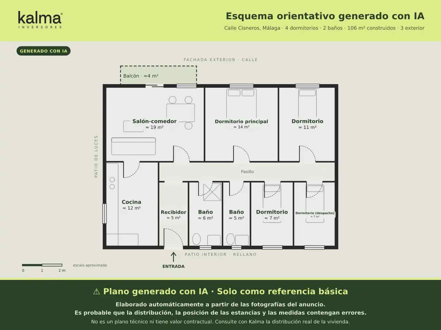 4 soveværelse Lejlighed til salg i Malaga by - € 399.999 (Ref: 9981205)