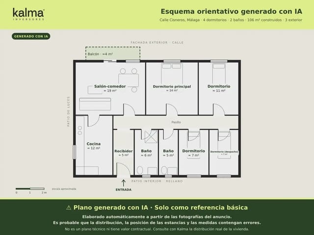 4 camera da letto Appartamento in vendita in Centro Historico, Malaga città - 399.999 € (Rif: 9981205)